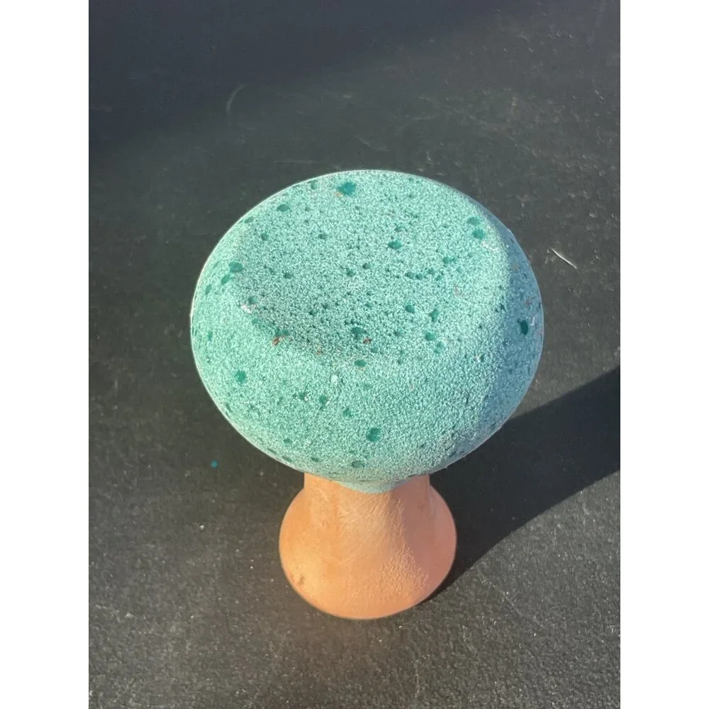 Handcrafted Ceramic Bud Vase With Textured Green & Natural Terracotta Finish